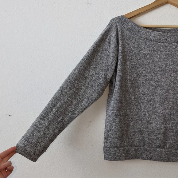 Lulus Cozy Days Asymmetrical Off Shoulder Sweater - Picture 3 of 8